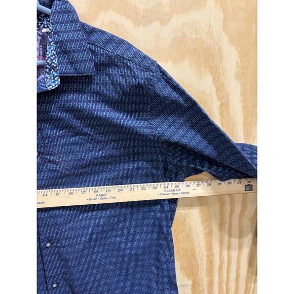 Robert Graham Classic Fit Button-Down Shirt – 2XL Artistic style Geometric print - Picture 4 of 8